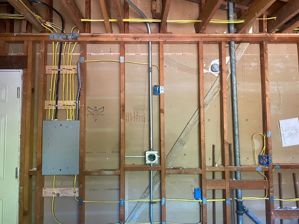 New construction wiring project.